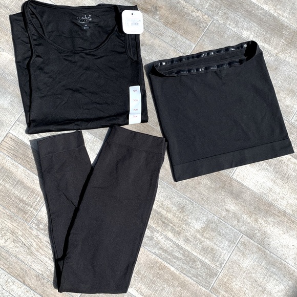Isabel Maternity by Ingrid & Isabel Pants - MATERNITY BUNDLE XS & SMALL BASICS IN BLACK INCLUDING PANTS, TANK & BELLY BAND